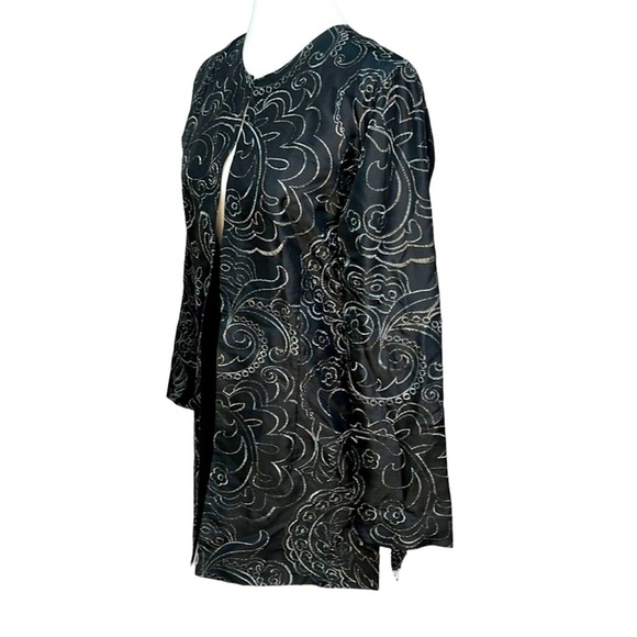 Chico’s Silk Embroidered Evening Jacket - Picture 2 of 4